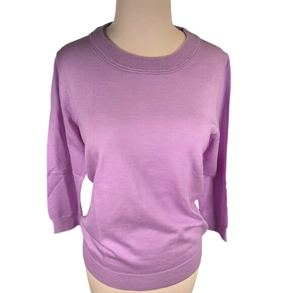 J.Crew Women’s 100% Merino Wool Sweater – Lavender Purple, Size Medium, New - Picture 3 of 10
